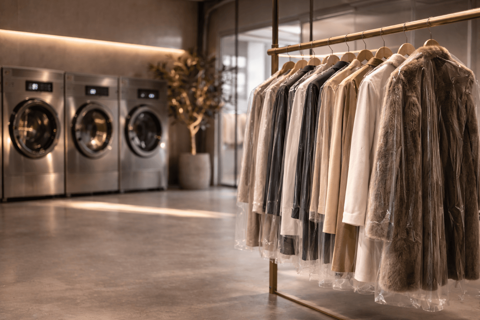 Premium Seidenstoff wird gedämpft