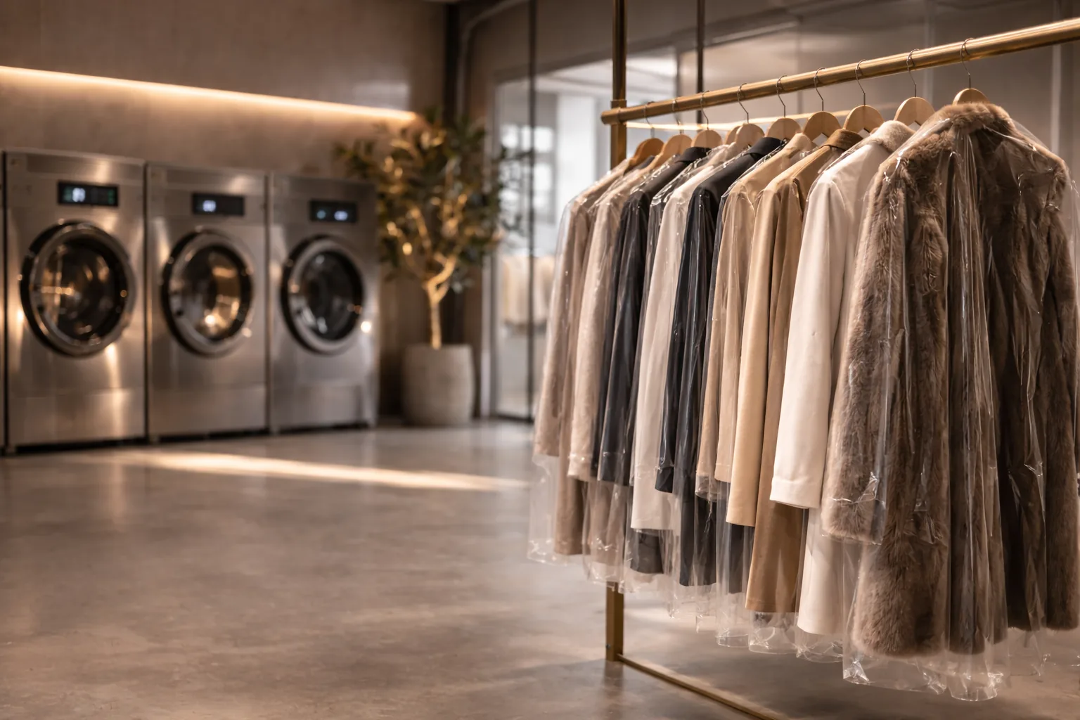 Premium Seidenstoff wird gedämpft